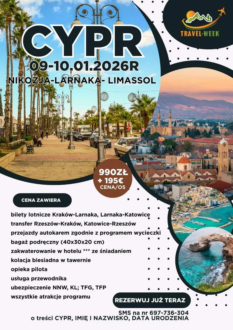 Czas lotu Cypr-Katowice