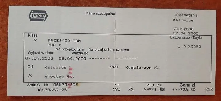 Problemy z biletami PKP