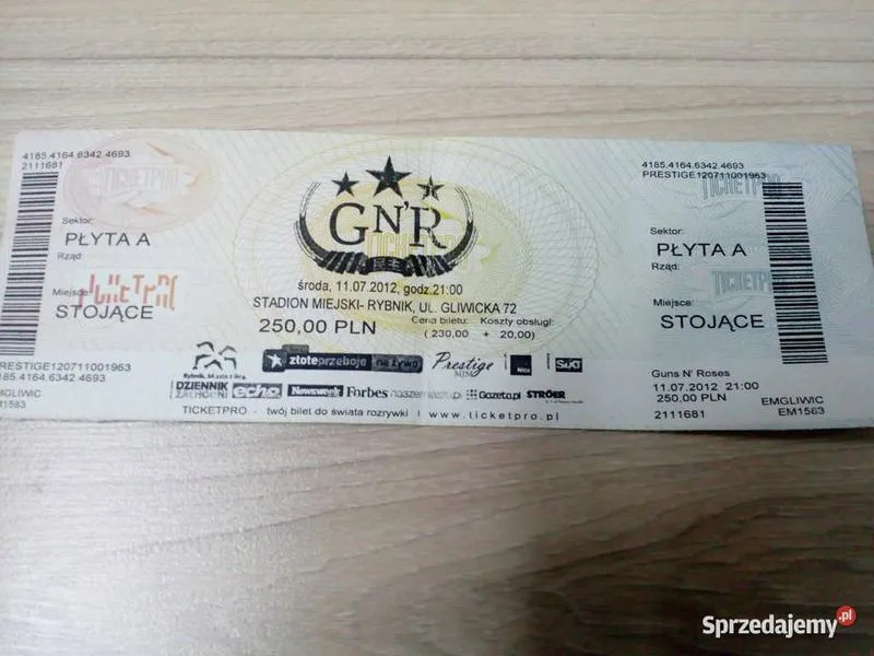 Weryfikacja autentyczności biletu na koncert