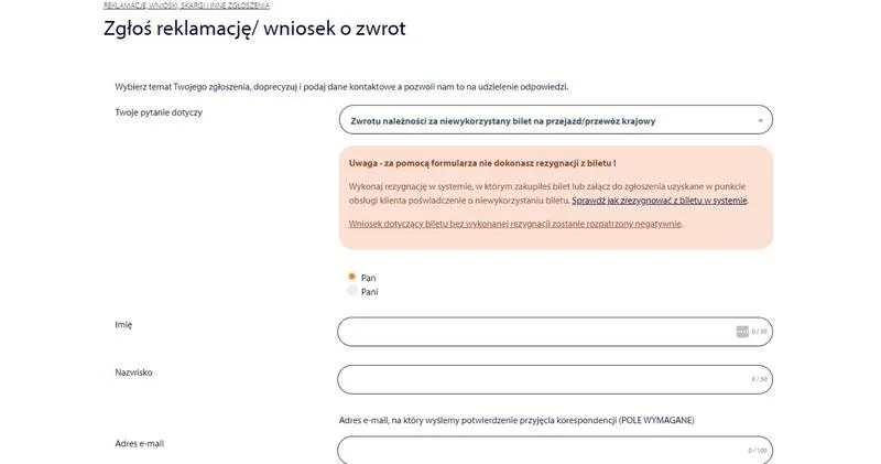 Zasady i przepisy zwrotów PLP